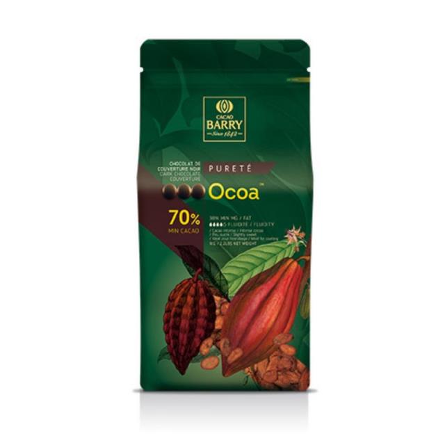 福市企業,CACAO BARRY 70%歐可亞苦甜鈕扣