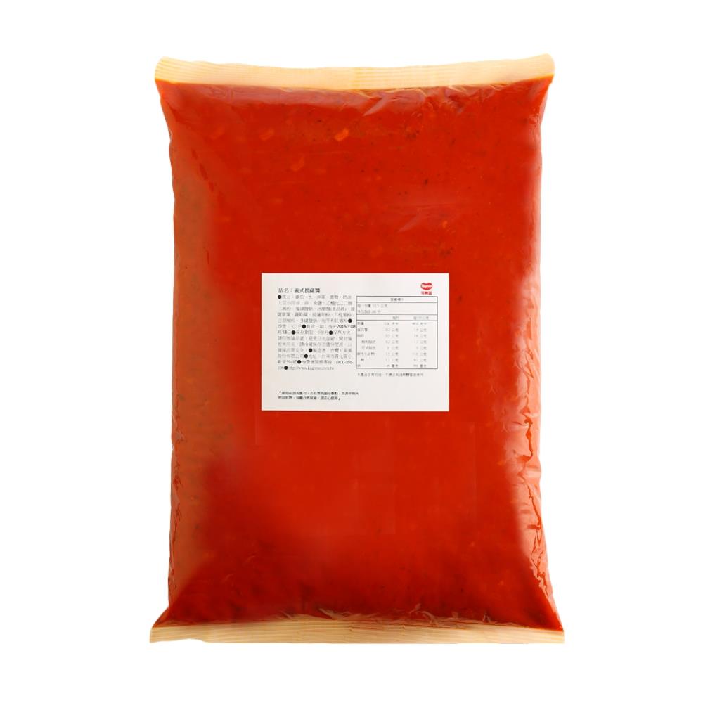 可果美蕃茄調味醬3kg柔軟袋